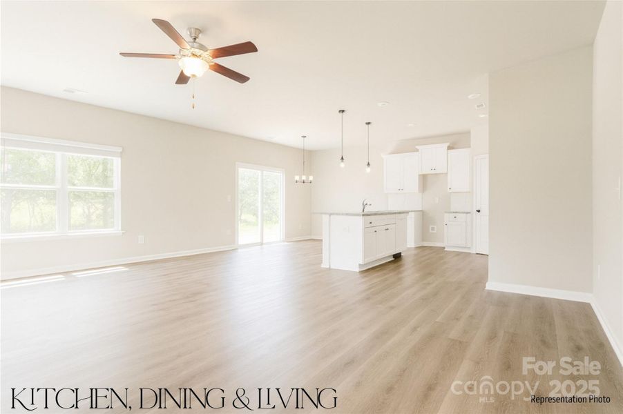 Spacious, unfurnished interior of a new home in , Charlotte (Image 13).