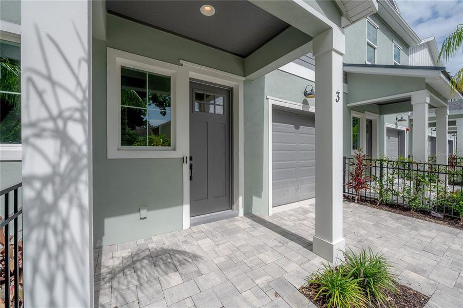 Exterior details and patio area of a home in , Tampa (Image 28).