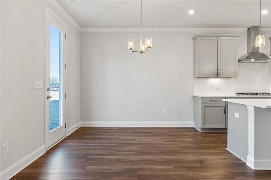 Spacious, unfurnished interior of a new home in Wehunt Meadows, Hoschton (Image 103).