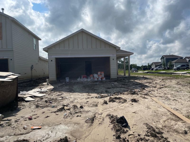 In-progress construction of a new home in Barrett Crossing, Crosby, TX (Image 21).