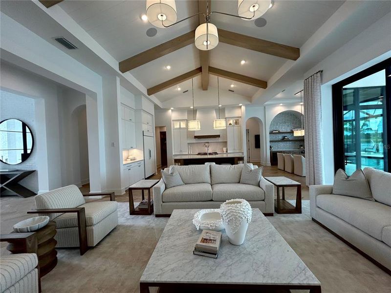 Furnished interior view inside a new home in Wild Blue at Waterside, Sarasota (Image 8).