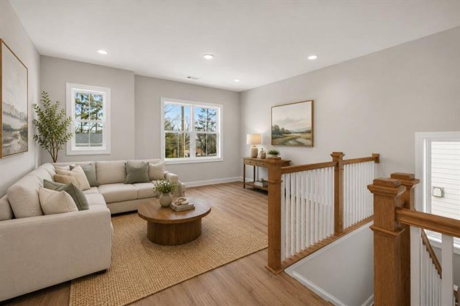 Furnished interior view inside a new home in Hemingway, Flowery Branch (Image 8).