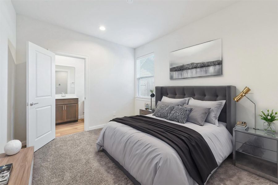 Furnished interior view inside a new home in Erin Park, Houston (Image 14).