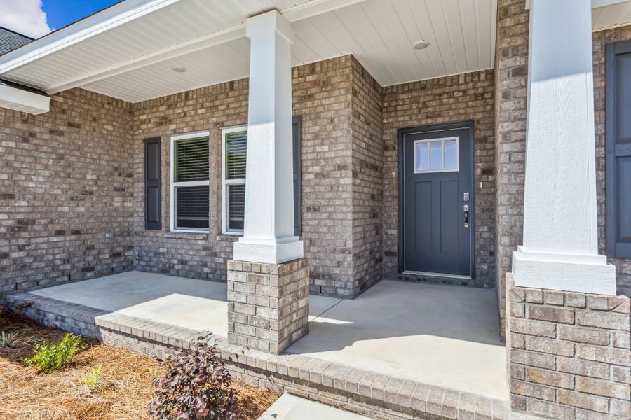 Representative exterior details of a home built from the The Turquoise by Herbst Homes in Walther Reserve, Milton (Image 68).