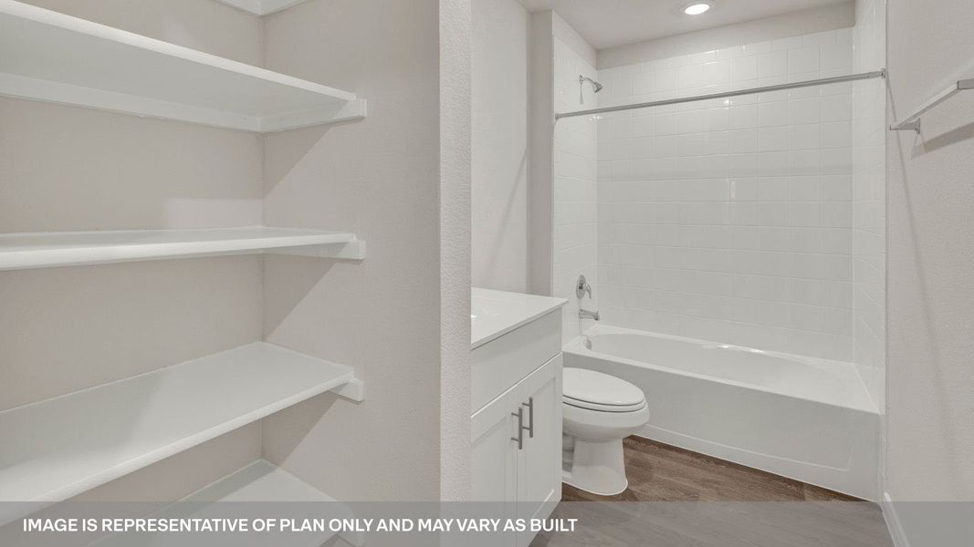 Furnished interior view inside a new home in Whisper South, San Marcos (Image 13).