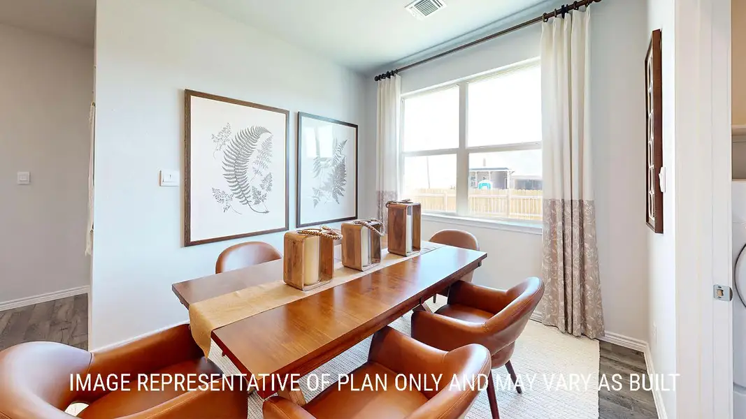 Representative furnished interior of a home built from the Newburgh by D.R. Horton in Sterling Meadows, Salado (Image 7). Representative furnished interior of a home built from the Newburgh by D.R. Horton in Sterling Meadows, Salado (Image 7).