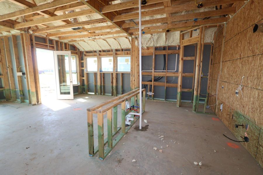 In-progress construction of a new home in , Texas City, TX (Image 6). In-progress construction of a new home in , Texas City, TX (Image 6).