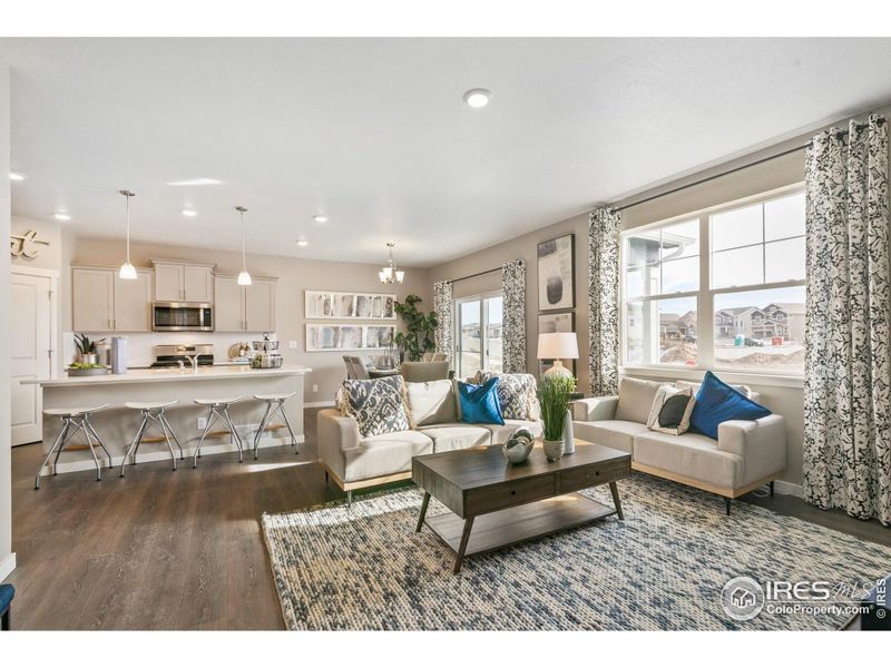 Furnished interior view inside a new home in Lakeside Canyon, Mead (Image 4). Furnished interior view inside a new home in Lakeside Canyon, Mead (Image 4).