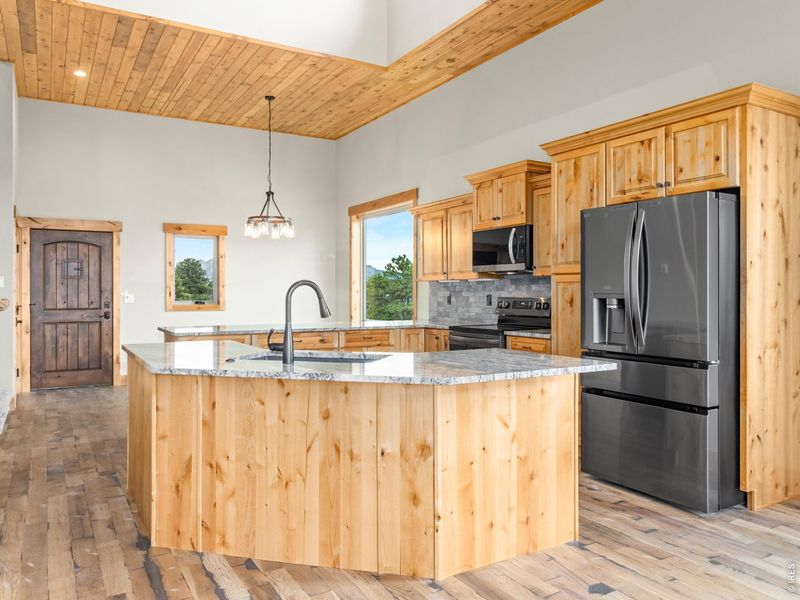 Furnished interior view inside a new home in , Estes Park (Image 18).