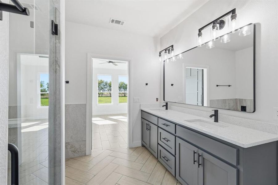 Furnished interior view inside a new home in , Sanger (Image 11).
