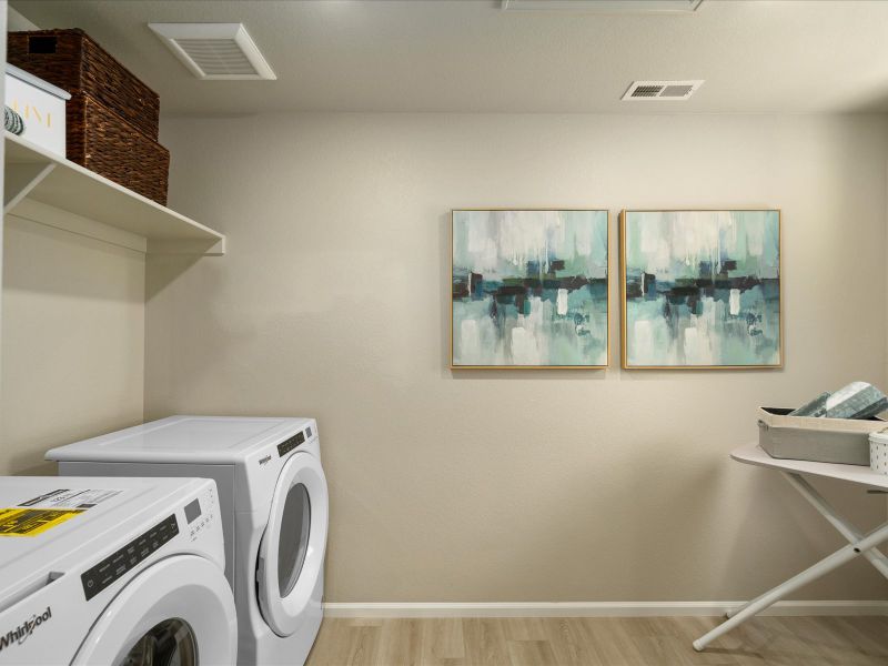 Furnished interior view inside a new home in Poudre Heights: The Lakes Collection, Windsor (Image 18).