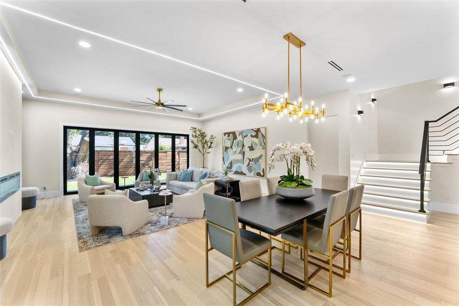 Furnished interior view inside a new home in , Dallas (Image 6). Furnished interior view inside a new home in , Dallas (Image 6).