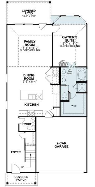 2D floor plan layout of this home in Marvida, Cypress, TX (Image 4).
