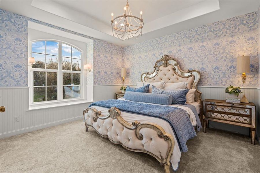 Furnished interior view inside a new home in , Aledo (Image 10).