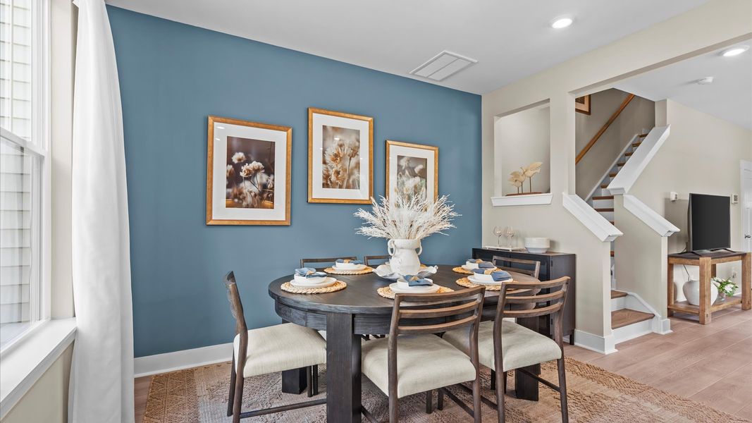 Representative furnished interior of a home built from the Corner Litchfield by DRB Homes in Ransdell Pointe, Spartanburg (Image 9). Representative furnished interior of a home built from the Corner Litchfield by DRB Homes in Ransdell Pointe, Spartanburg (Image 9).