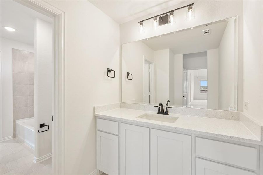 Furnished interior view inside a new home in Creekview Meadows, Pilot Point (Image 12). Furnished interior view inside a new home in Creekview Meadows, Pilot Point (Image 12).