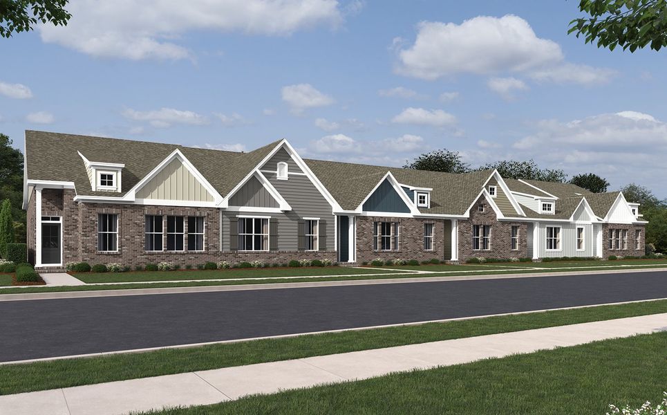 Representative exterior photo of a completed home built from the Aspen by Ashton Woods in Cane Ridge Townhomes, Antioch, TN (Image 3).