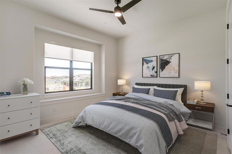 Virtually staged - 2nd level suite