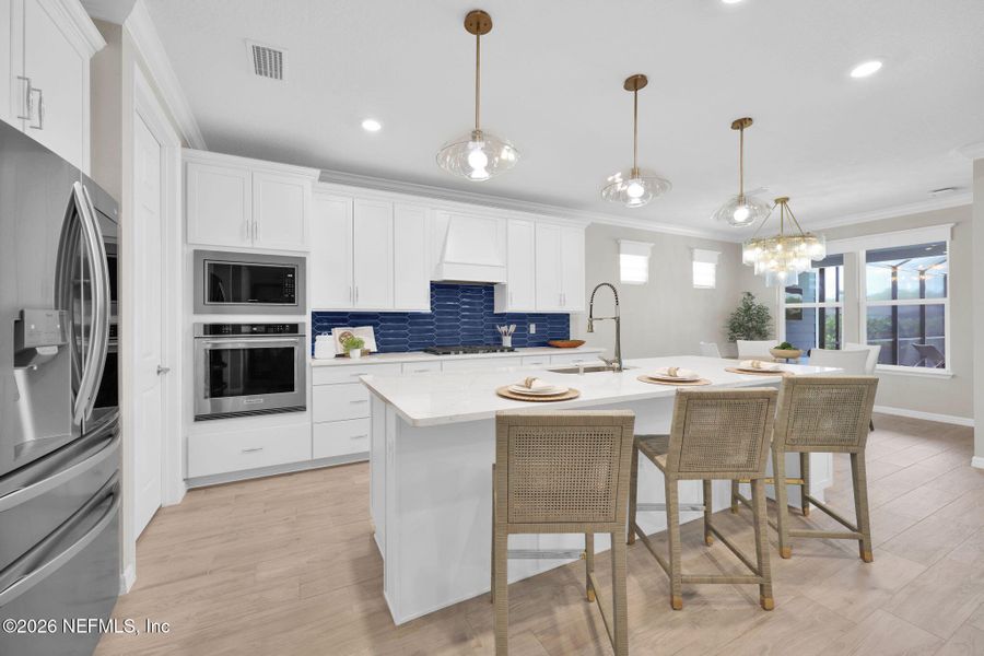 Furnished interior view inside a new home in , Ponte Vedra (Image 50).