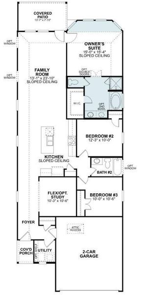 2D floor plan layout of this home in Marvida, Cypress, TX (Image 2). 2D floor plan layout of this home in Marvida, Cypress, TX (Image 2).