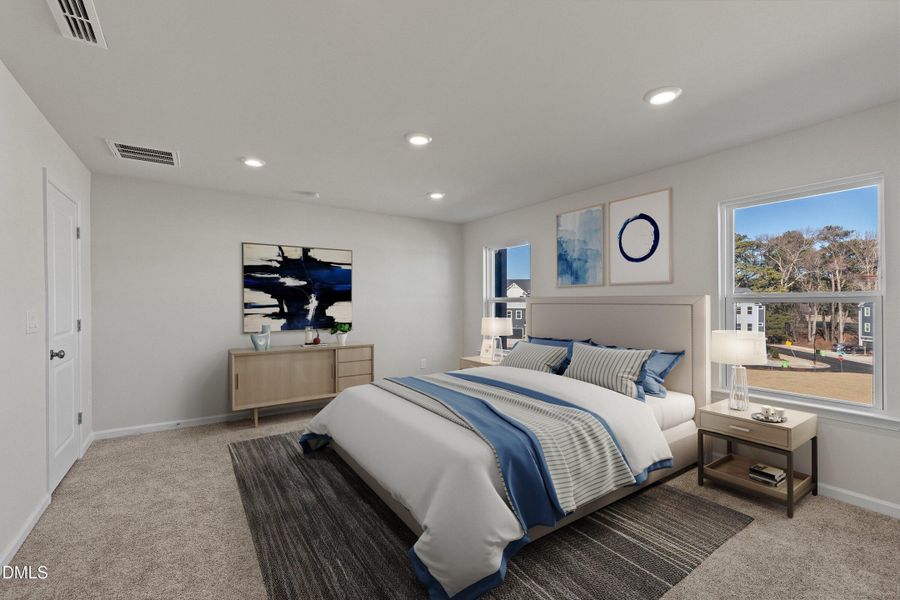 Virtually staged Primary BR