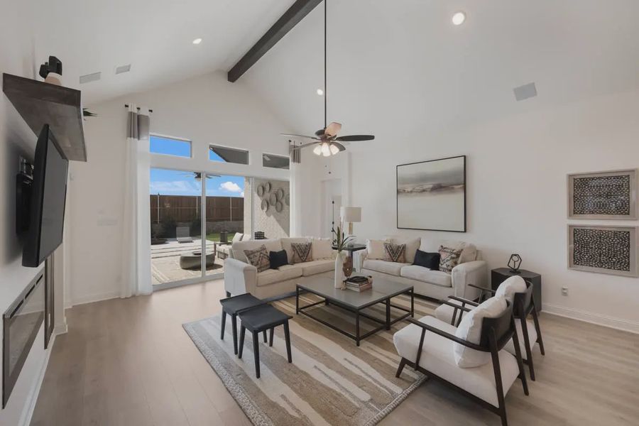 Representative furnished interior of a home built from the Princeton by Chesmar Homes in Las Lomas 60's, Forney (Image 3).