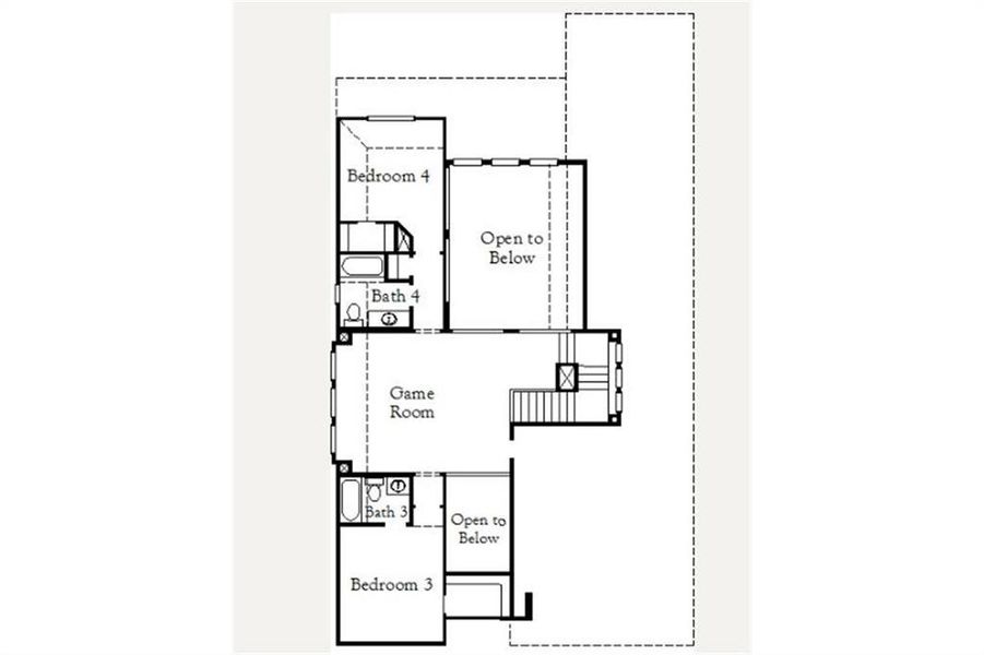 Design 2972 Second Floor Plan