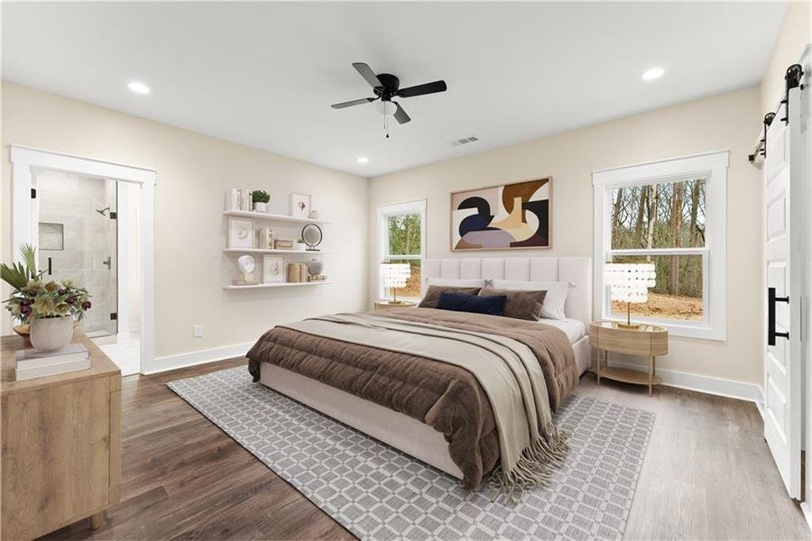 Furnished interior view inside a new home in , Clermont (Image 6). Furnished interior view inside a new home in , Clermont (Image 6).