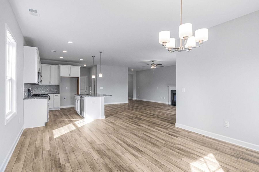 Representative unfurnished interior of a home built from the Dogwood by Caviness & Cates Communities in Maggie Way, Wendell (Image 141).