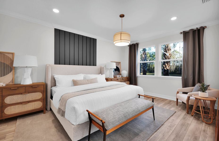 Representative furnished interior of a home built from the Ashby Grand by Pulte Homes in The Preserve at Bannon Lakes, St. Augustine (Image 32).
