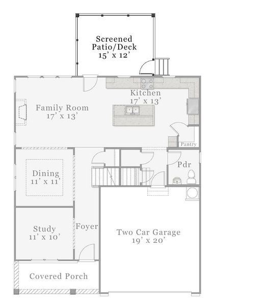 First Floor - Optional Screened Patio