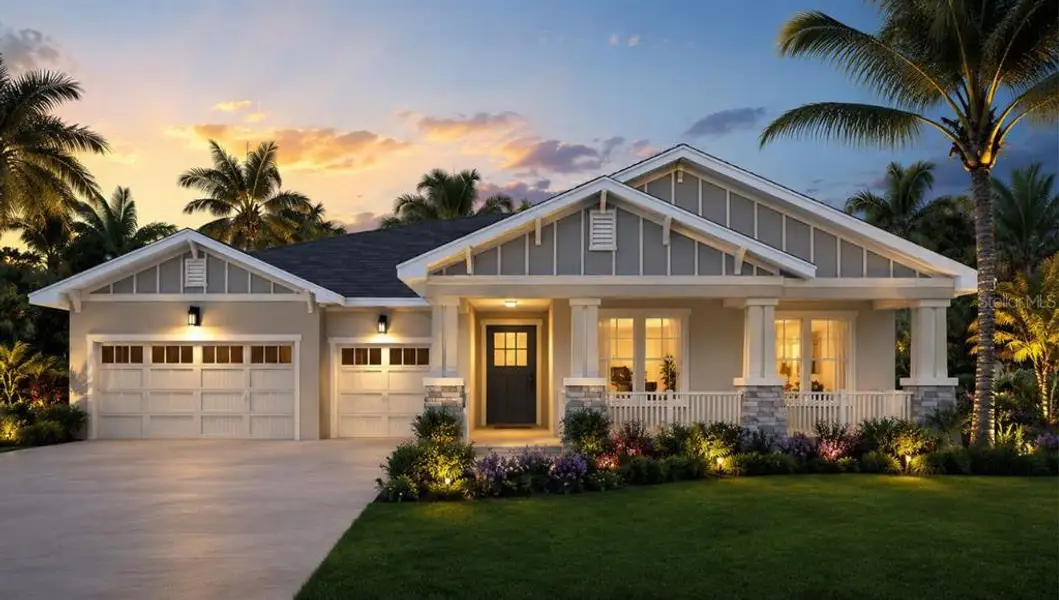 Front exterior of a new home in , Brooksville, FL, highlighting curb appeal (Image 1). Front exterior of a new home in , Brooksville, FL, highlighting curb appeal (Image 1).