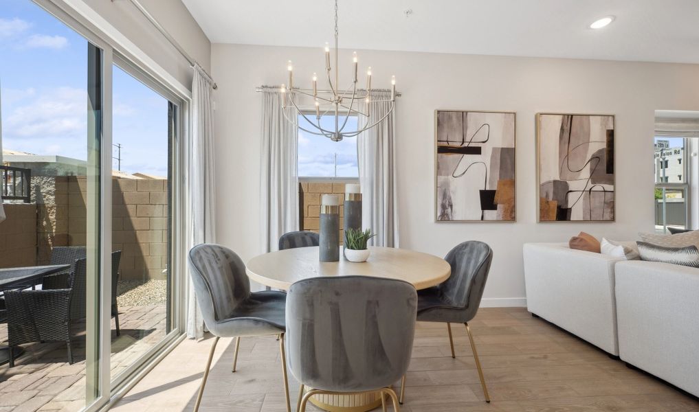 Dining area and great room