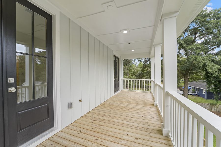 Exterior details and patio area of a home in , Johns Island (Image 31).