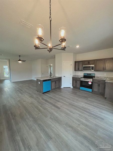 Furnished interior view inside a new home in Pine Top, Cantonment (Image 5).