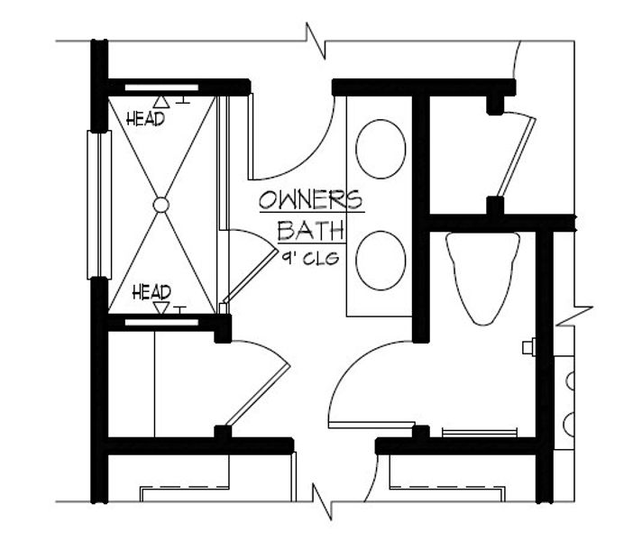 Optional Super Shower in Primary Bath