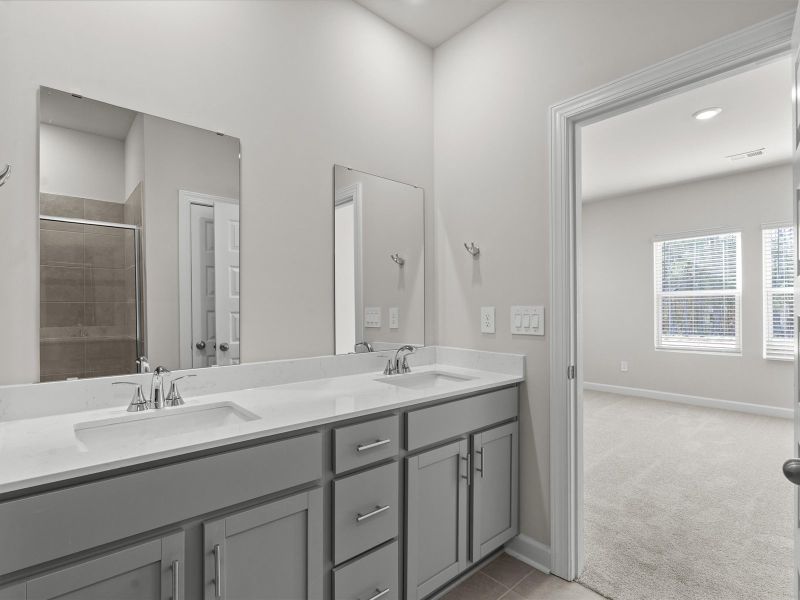 Furnished interior view inside a new home in The Farm at Wells Creek - Heritage Collection, Gray Court (Image 6).