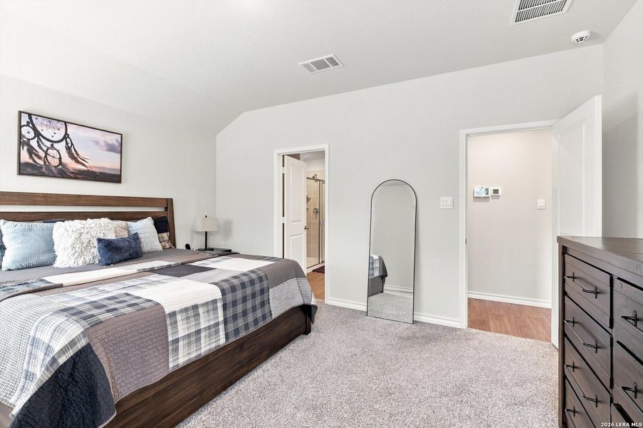 Furnished interior view inside a new home in Brookstone Creek, San Antonio (Image 26).