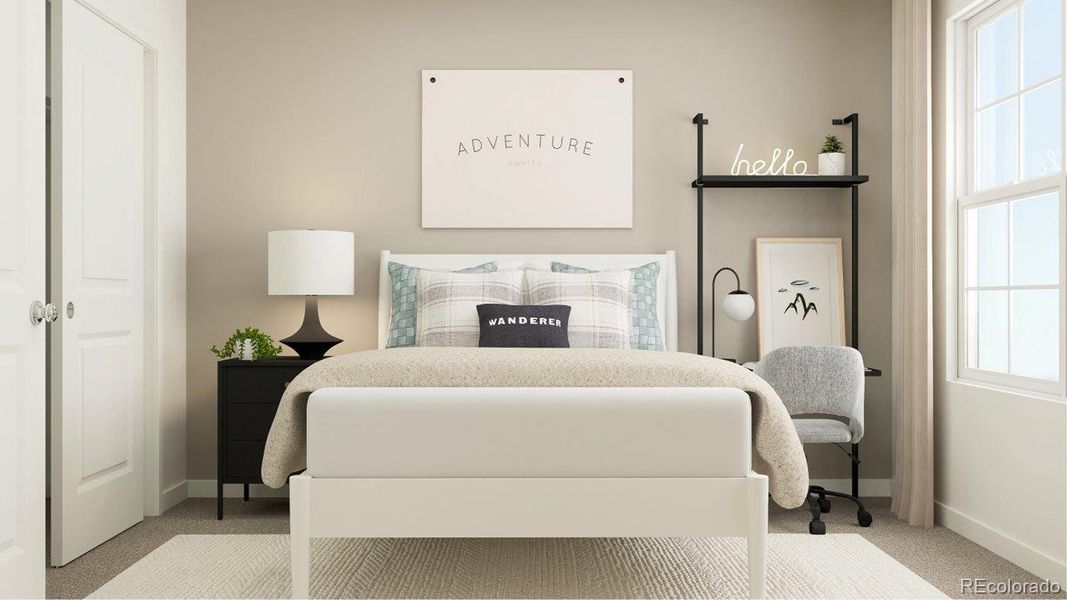 Furnished interior view inside a new home in , Colorado Springs (Image 15). Furnished interior view inside a new home in , Colorado Springs (Image 15).