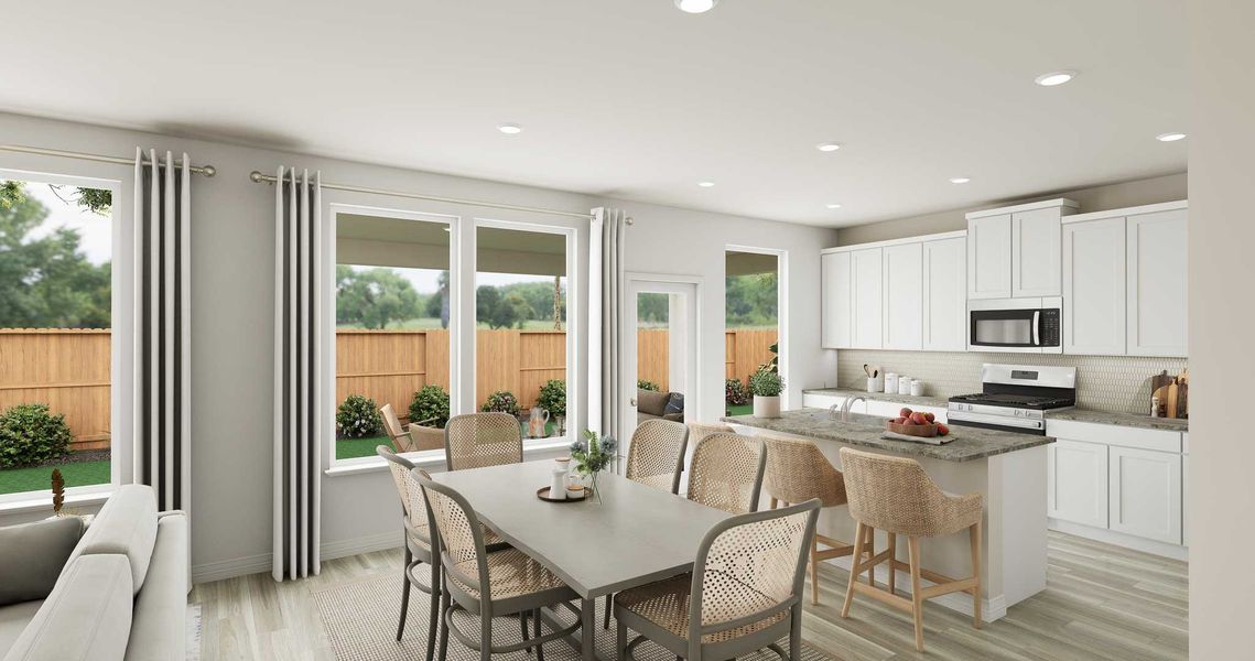 Furnished interior view inside a new home in Mason Woods, Cypress (Image 4).