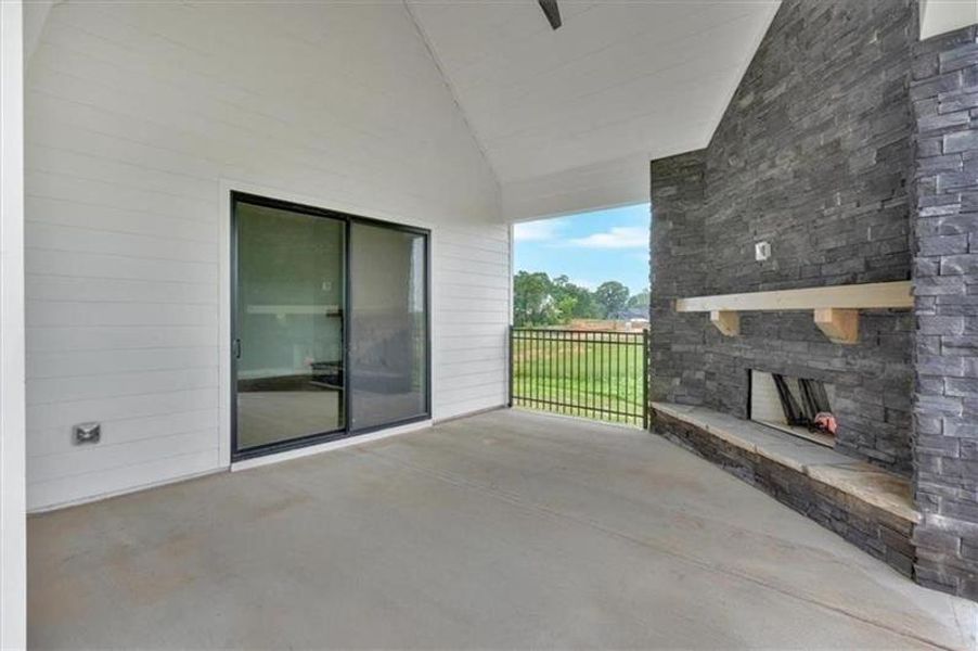 Exterior details and patio area of a home in , Rydal (Image 22).