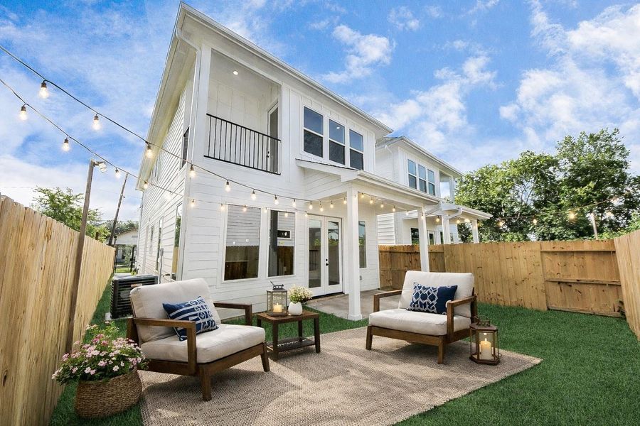 Private, fully fenced backyard with no HOA—perfect for relaxing, entertaining, and enjoying your own outdoor space.
