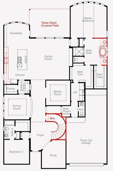 2D floor plan layout of this home in Pomona, Manvel, TX (Image 3). 2D floor plan layout of this home in Pomona, Manvel, TX (Image 3).