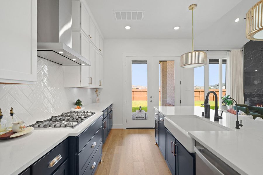 Furnished interior view inside a new home in Sienna, Missouri City (Image 12). Furnished interior view inside a new home in Sienna, Missouri City (Image 12).