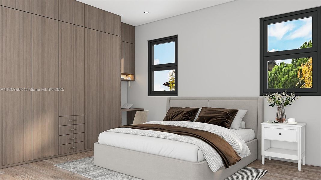 Furnished interior view inside a new home in , Fort Lauderdale (Image 7).