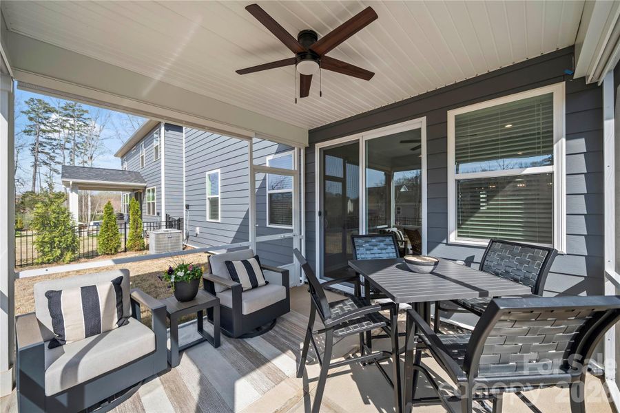 Exterior details and patio area of a home in Roseshire Chase, Huntersville (Image 22). Exterior details and patio area of a home in Roseshire Chase, Huntersville (Image 22).