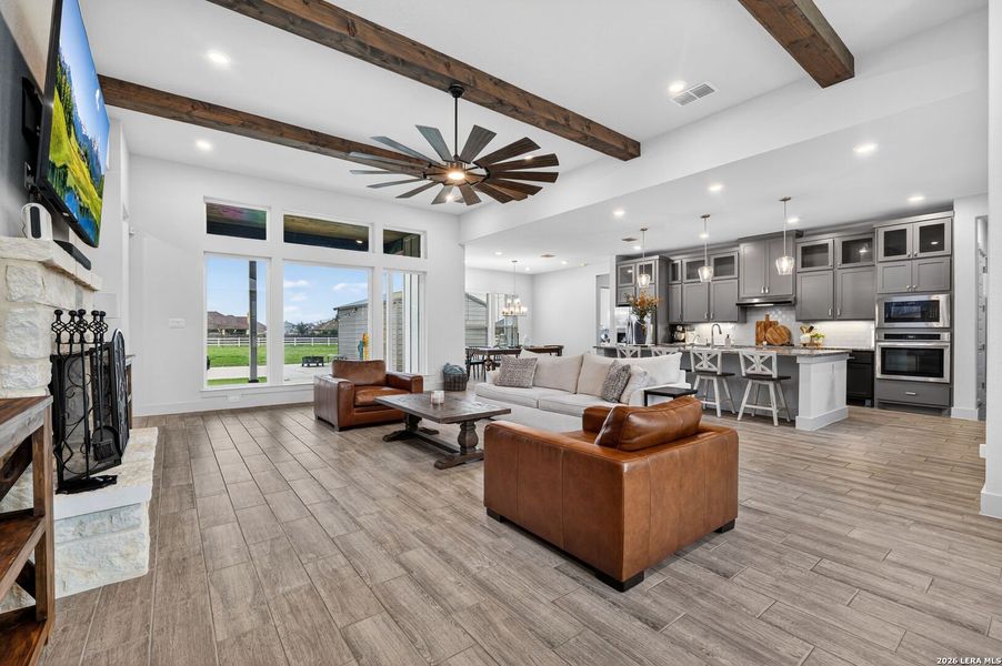 Furnished interior view inside a new home in Pradera Ridge, Floresville (Image 30).