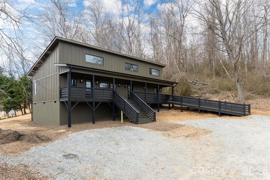 Clean modern mountain exterior design