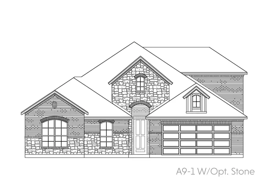 Representative exterior photo of a completed home built from the Savannah by John Houston Homes in Bull Hide Estates, Hewitt, TX (Image 2). Representative exterior photo of a completed home built from the Savannah by John Houston Homes in Bull Hide Estates, Hewitt, TX (Image 2).