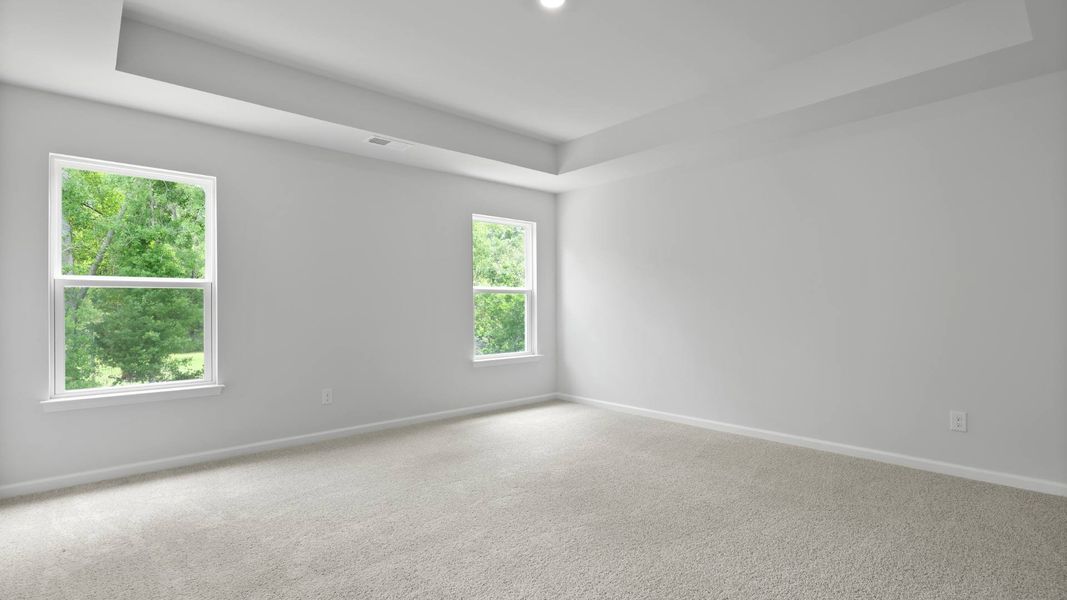 Representative unfurnished interior of a home built from the FORRESTER by D.R. Horton in Founders Corner, Summerville (Image 21).